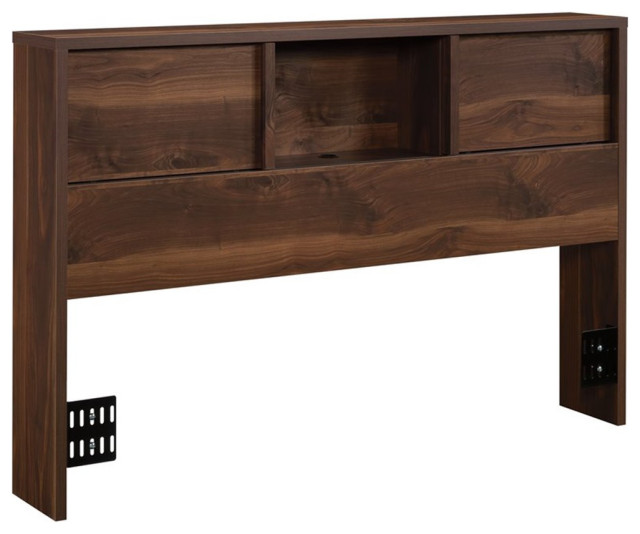 Pemberly Row Engineered Wood Full/Queen Headboard in Grand Walnut