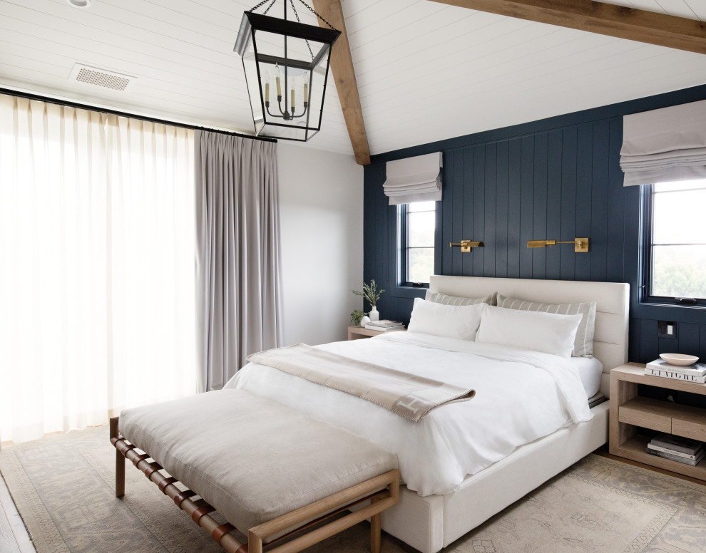 Design ideas for a country bedroom in Los Angeles.