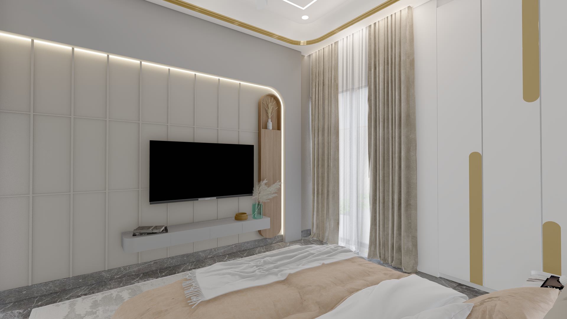 Modern Master Bedroom Redesign in Hampstead