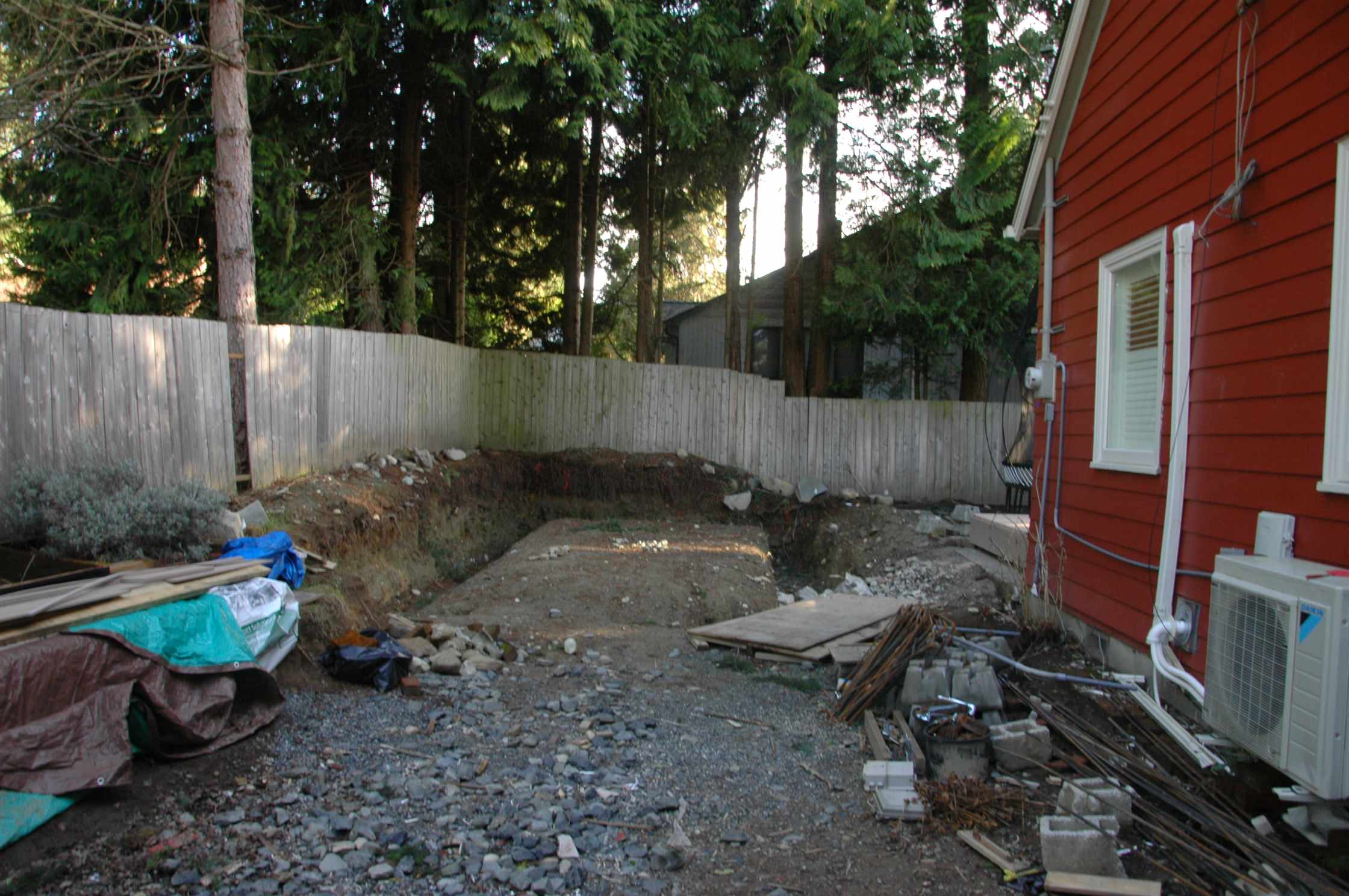 North Seattle Residence - existing side yard