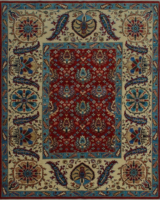 Aria Fine Chobi Dona Red Rug