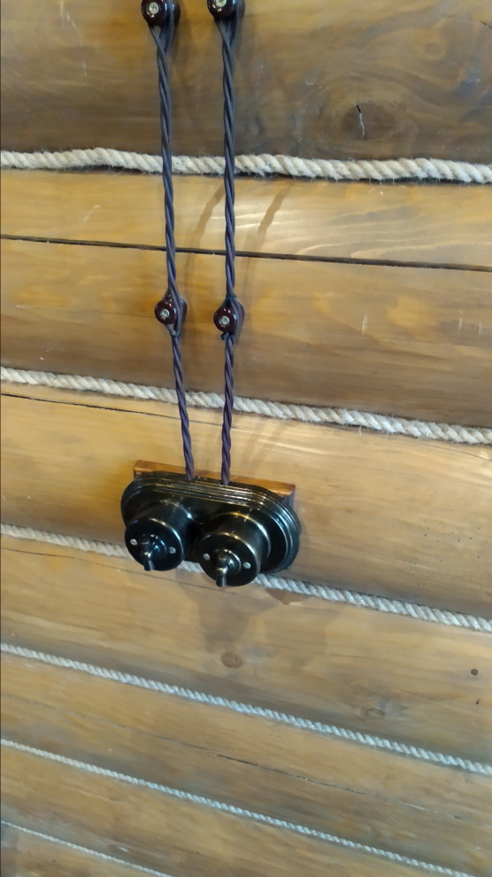 Ретро проводка в загородном коттедже