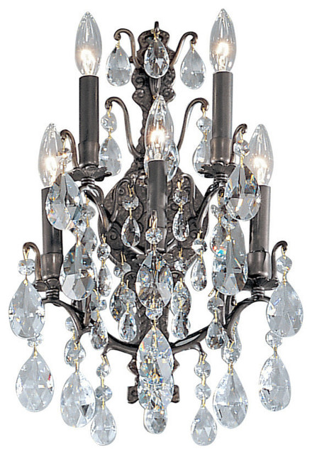 Versailles, Antique Bronze, Crystalique - Traditional - Wall Sconces ...