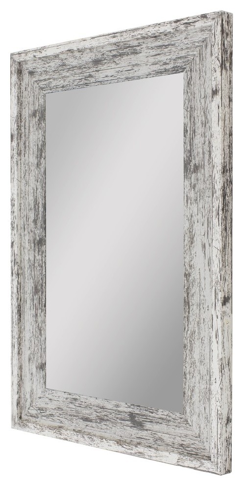Farmstead White Wall Mirror 30 5 X66
