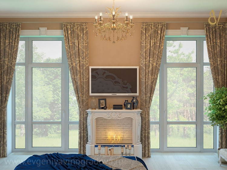 Спальня в коттедже