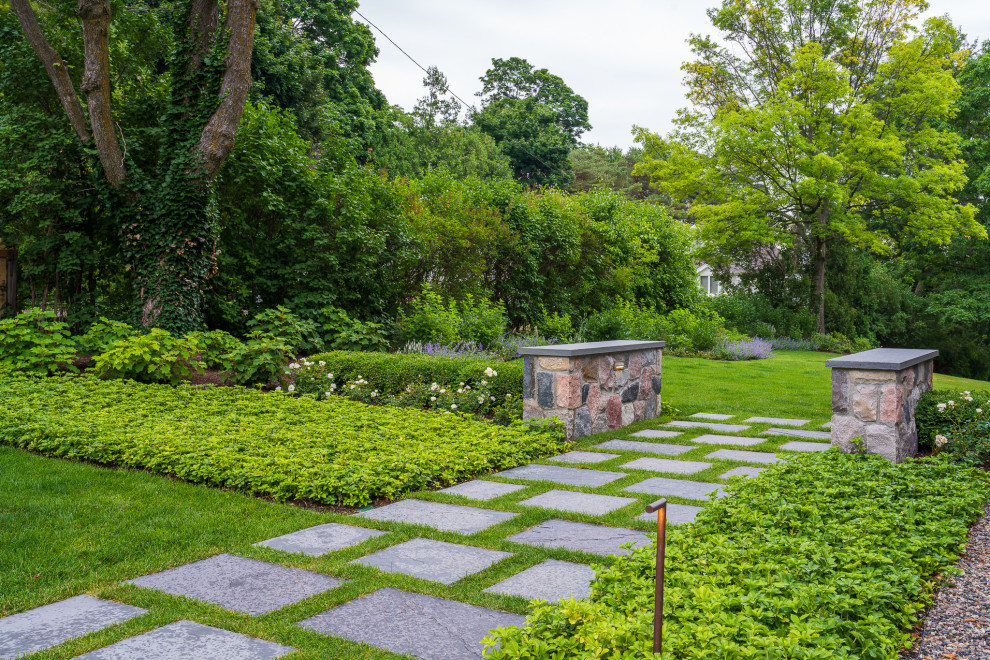 Transitional Green Paths Clarkston Historic Residence - Path - Transitional - Landscape ...