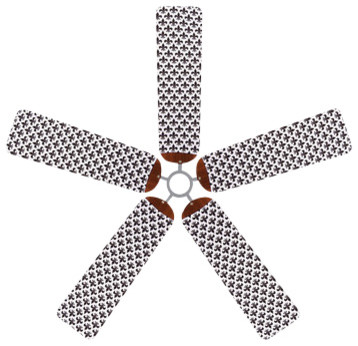 Fleur De Lis Fan Blade Covers Set Of 5 Victorian Ceiling Fan