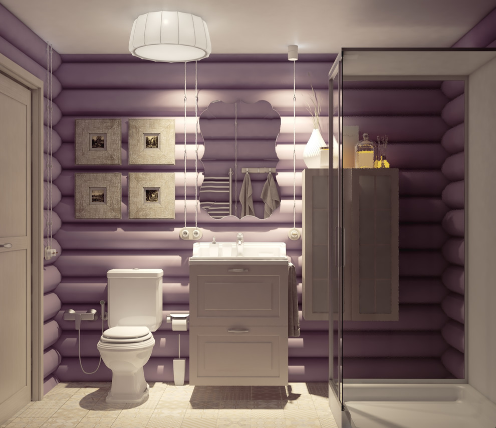 Сруб в современно-классическом стиле