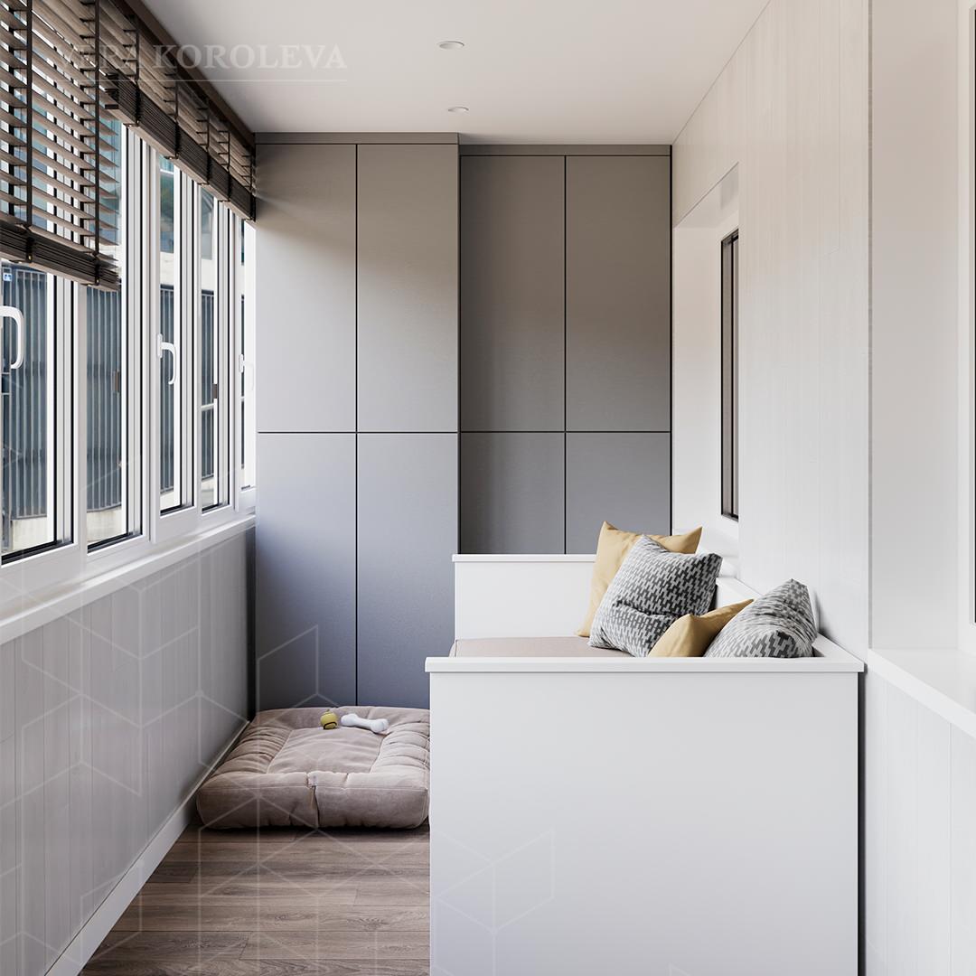 Лавандовая дымка: красивая и функциональная двушка 47 кв.м