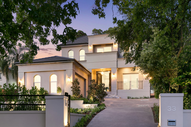 Hamptons Dream Home maritim-fasad