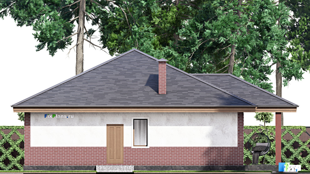 Проект одноэтажного дома 13х14м S126м2 F-13760