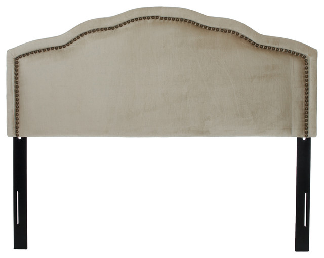 Wimbley Crown Design Queen Size Headboard Transitional Headboards