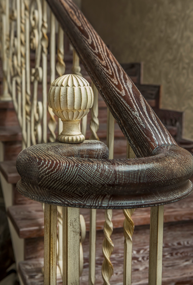 Лестница, кованое ограждение, фабрика Grande forge (Франция), коллекция Традиция