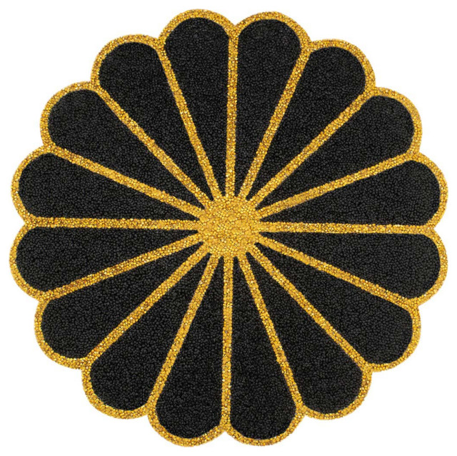 Sparkles Home Luminous Rhinestone Flowerburst Placemat Contemporary