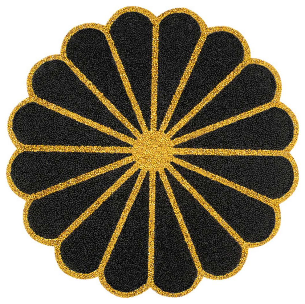 Sparkles Home Luminous Rhinestone Flowerburst Placemat Contemporary