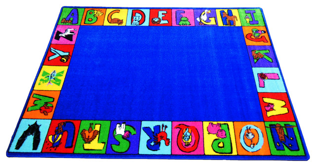 My Abc Squares Children S Educational Play Rug 8 X 10 Squares Children S Educational Play Rug