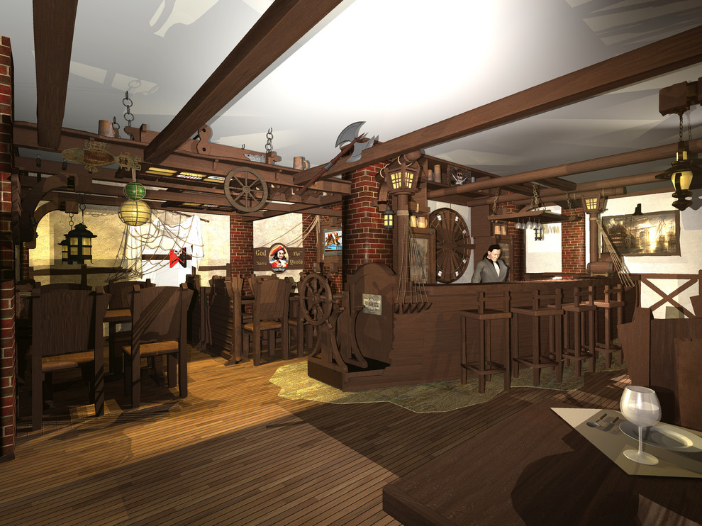 Проект реконструкции кафе "Капитан Флинт". Зеленоградск