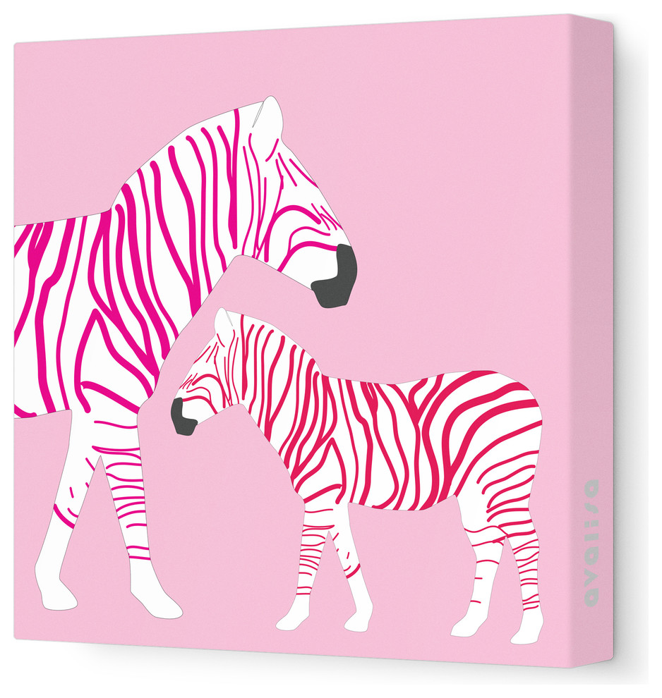 Zebra Canvas in Pink