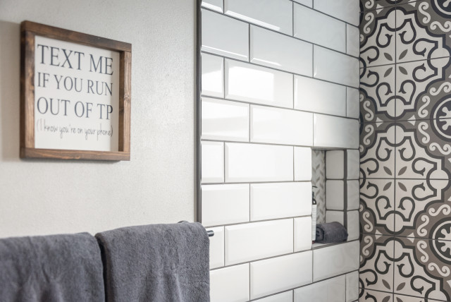 Bathroom Of The Week Vintage Industrial With A Pattern Play