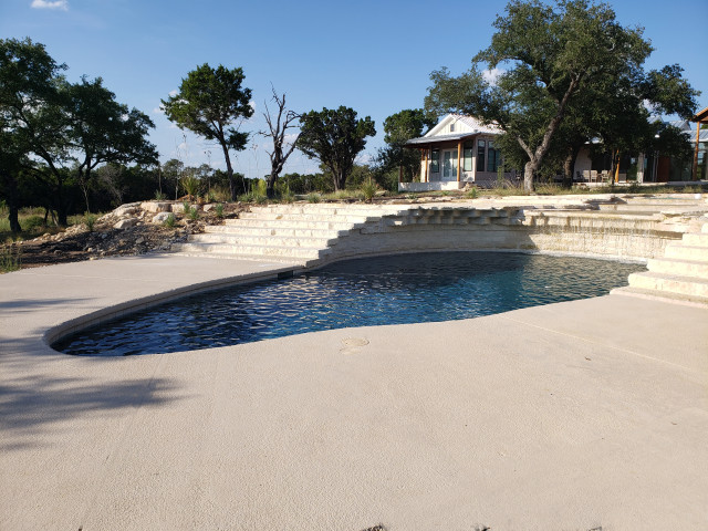 Fitzhugh Ranch Pool, Dripping Springs, TX. american-southwest