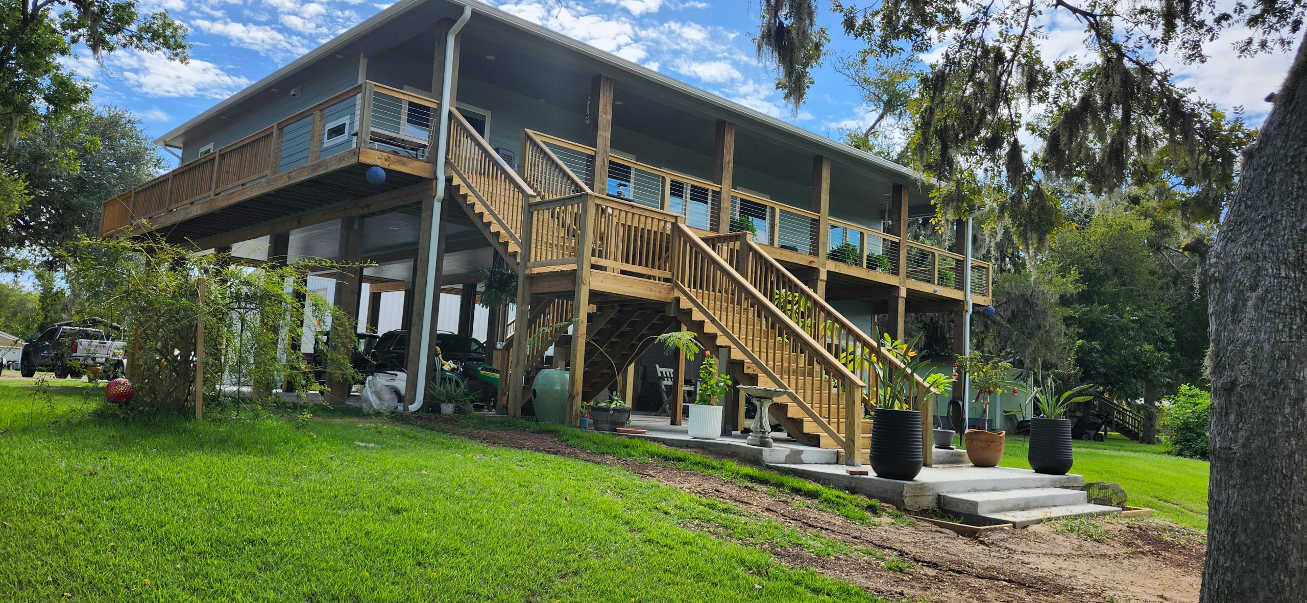 Custom New Home with Boat House
