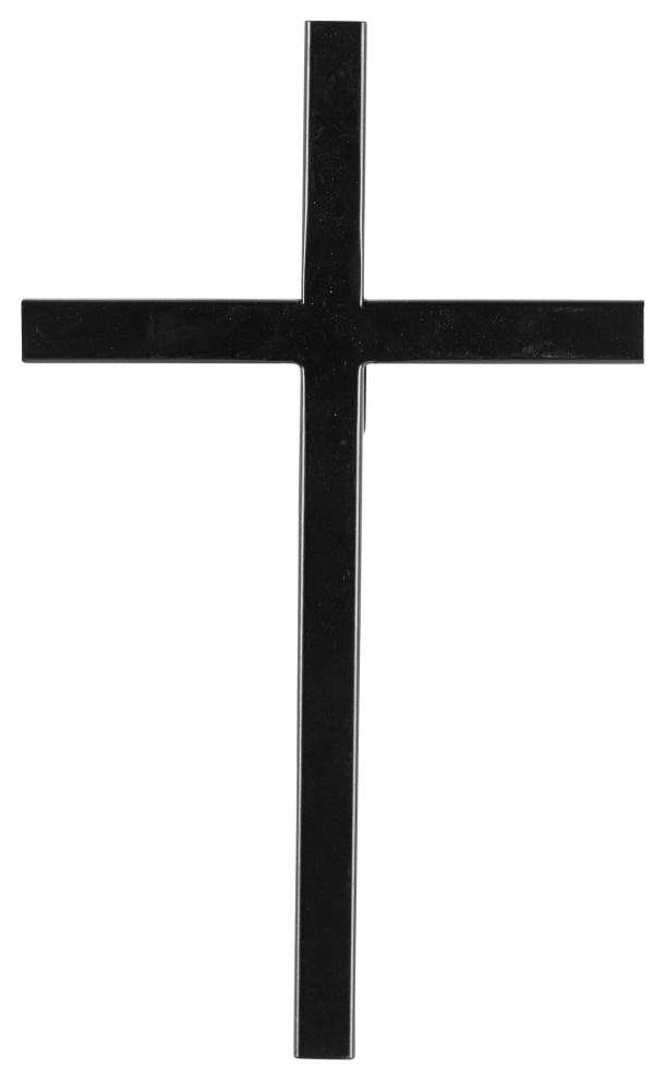 Black, Metal Wall Cross 10"H Transitional Metal Wall Art by New and Exciting Dicksons and