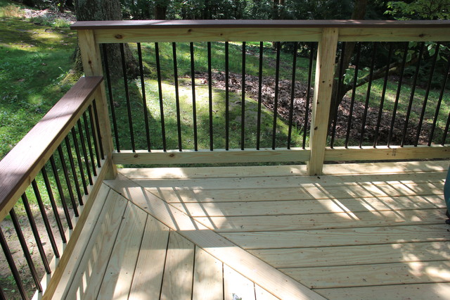 Wrap Around Deck montagne-terrasse-en-bois