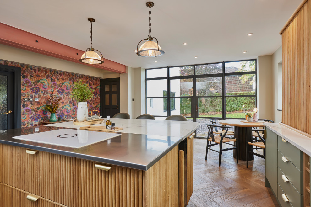 Bold & contemporary open plan kitchen