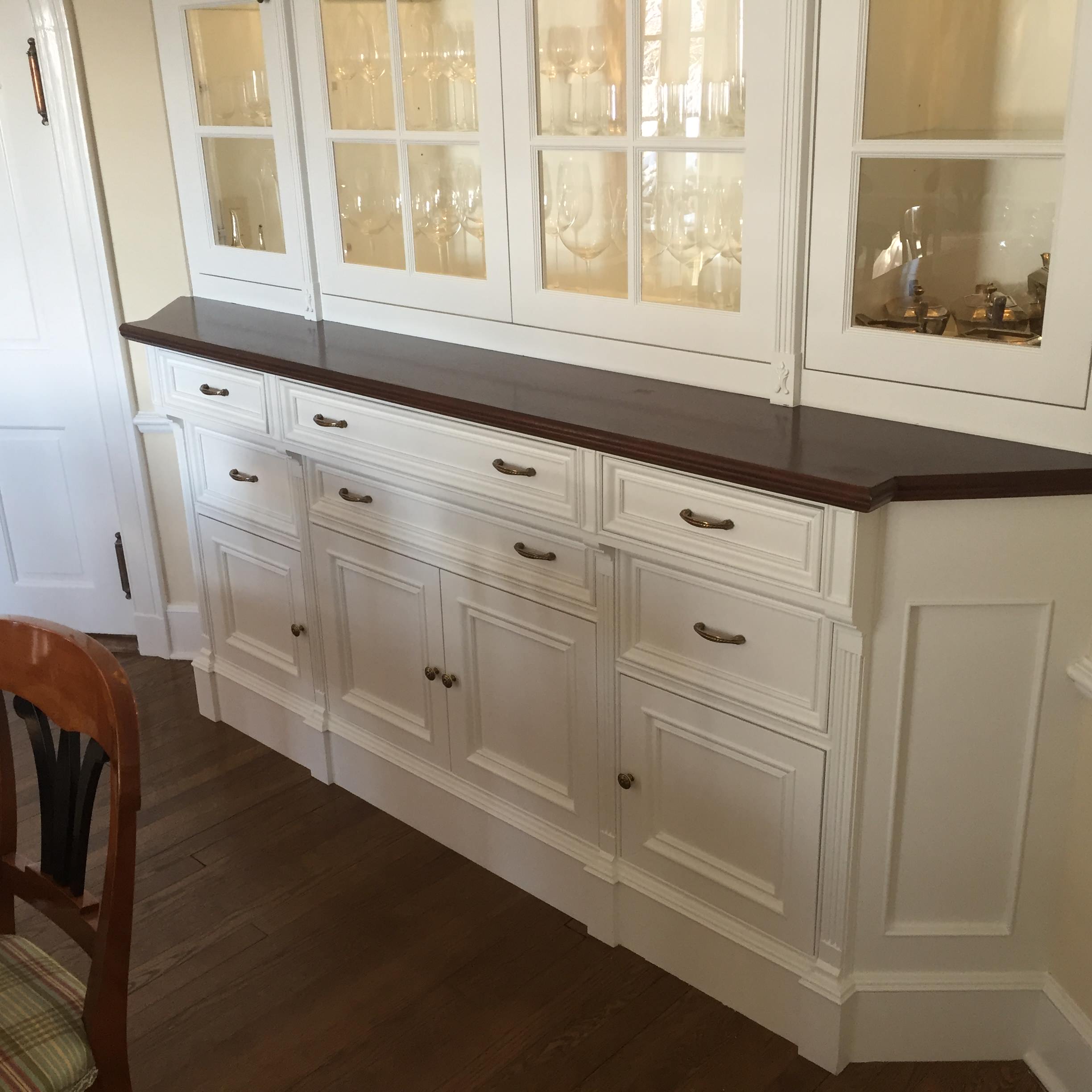 Mrs.Muhr dinning room custom cabinet
