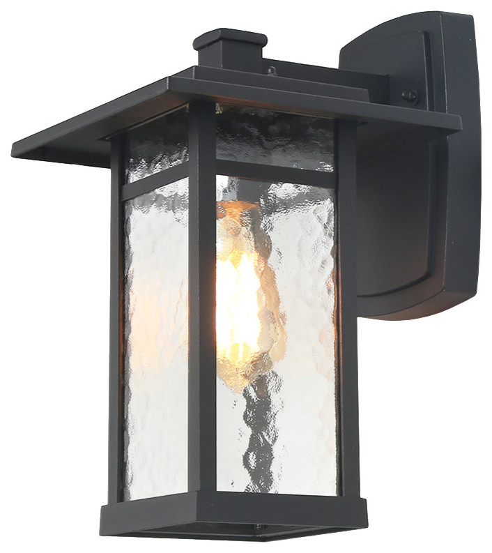 LNC 1Light Transitional Exterior Outdoor Wall Sconces Black Wall Lamps