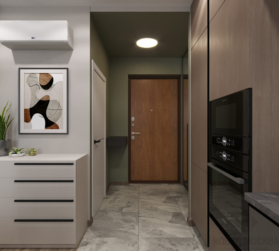 Дизайн двухкомнатной квартиры по адресу: Очаковское шоссе, 9А