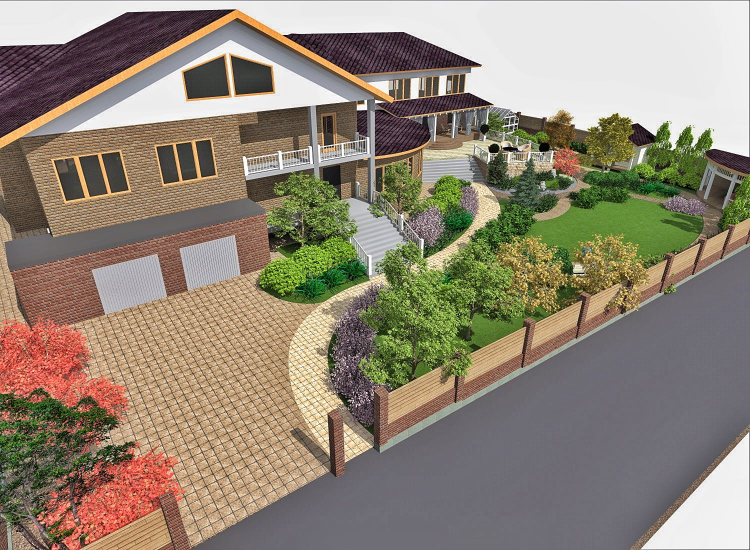 Ландшафтный дизайн в п. Ново-Разводная (Иркутск)