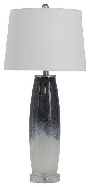 Ombre Table Lamp, Grey and White