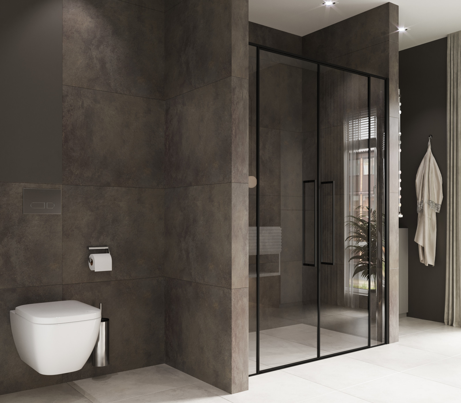 Туалетная комната из проекта "SHADES GREY"