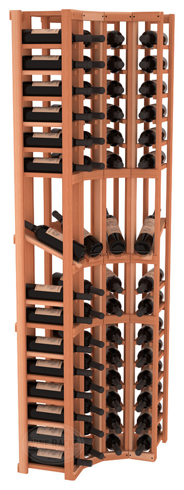 Redwood 4Column Corner Wine Rack Wine Racks by Wine Racks America