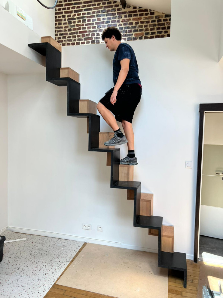 Chantier - Pose de l'escalier
