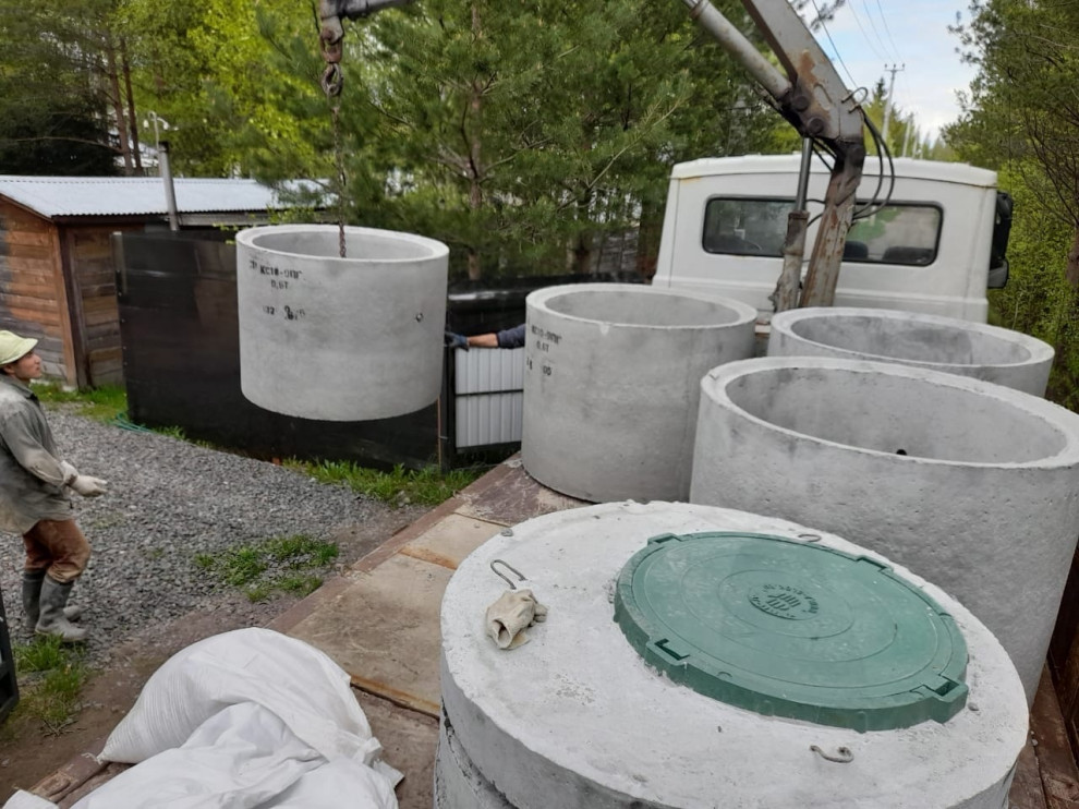 Септик 2+2+1 с подводкой к дому