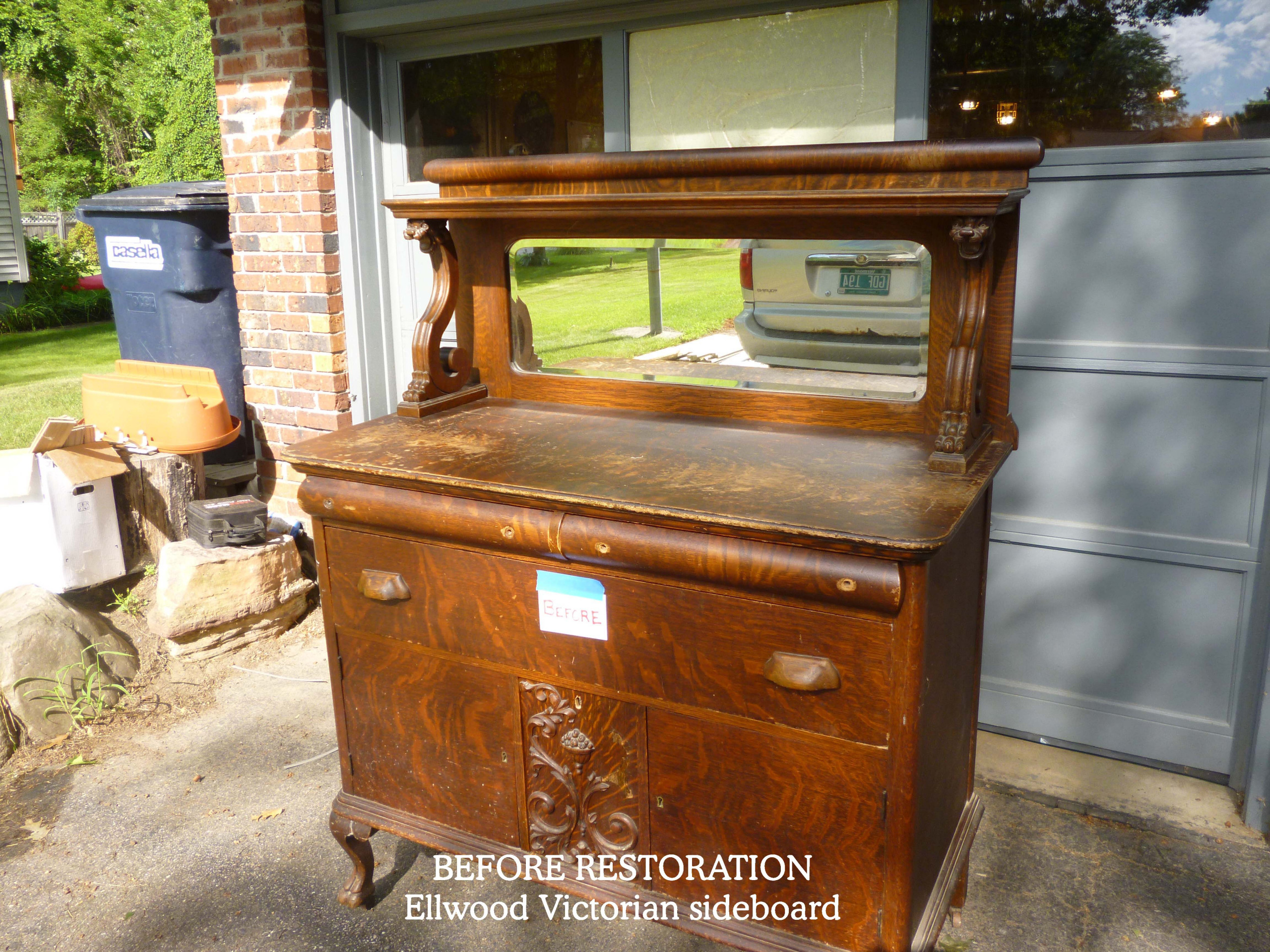 Ellwood Victorian sideboard restoration