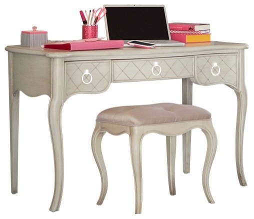 Gwyneth 2 Piece Desk And Bench Set Transitional Desks And