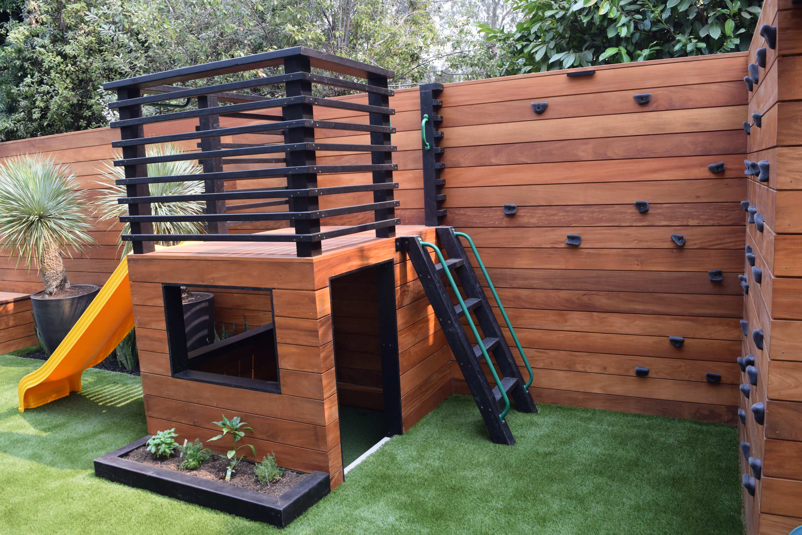 Mid-Century Modern Backyard -  Oakland