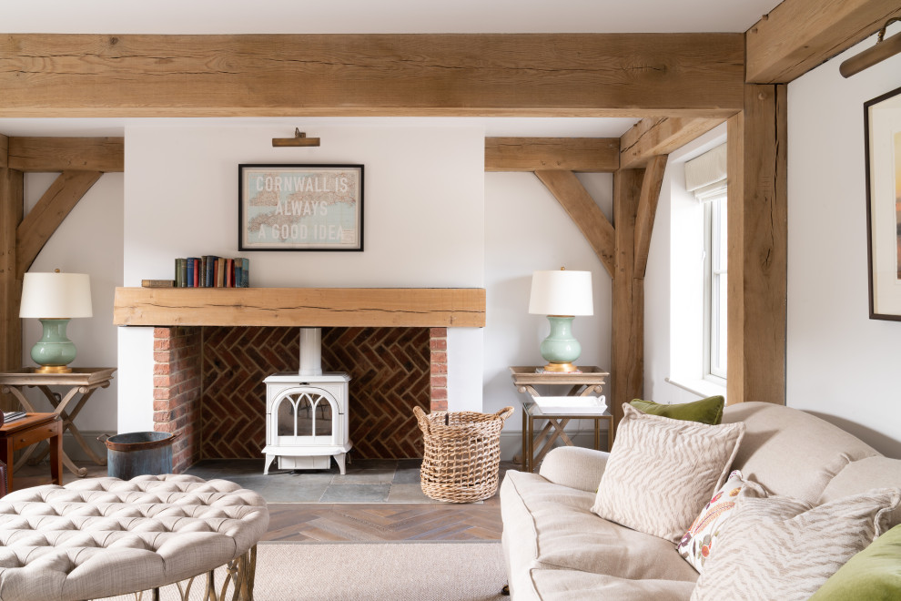 Inspiration for a country living room in Wiltshire.