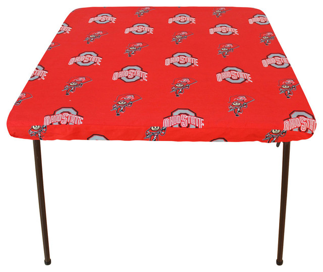 Ohio State Buckeyes Card Table Cover 33 X33 Contemporary Game Ohio State Buckeyes Card Table Cover 33 X33 Contemporary Game Accessories By College Covers