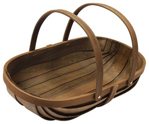 Wooden Gathering Trug Basket