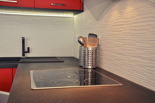 Cuisine compacte sur mesure minimalistisch-kueche
