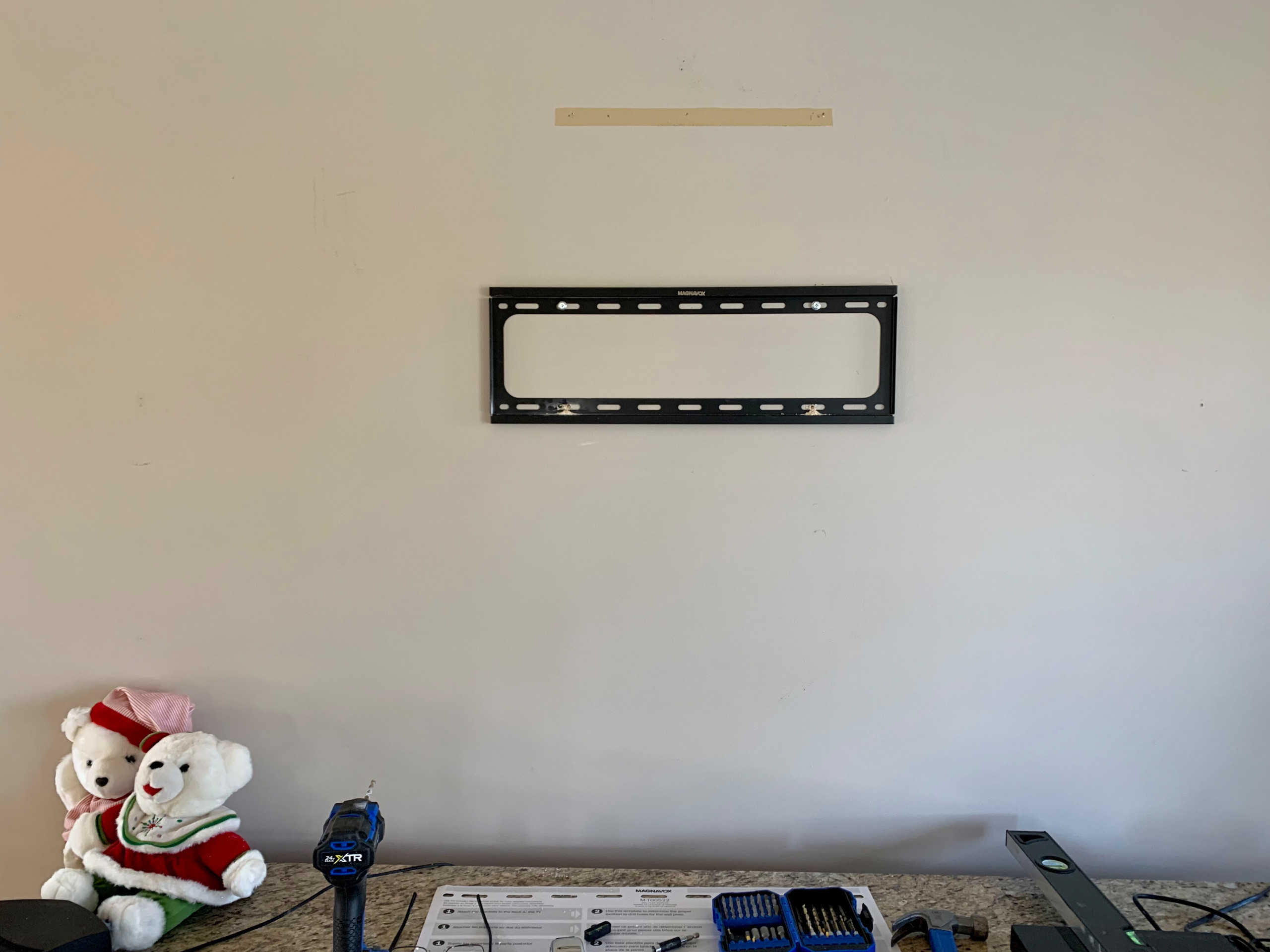 Enchanted Drive.  Television mount installation.