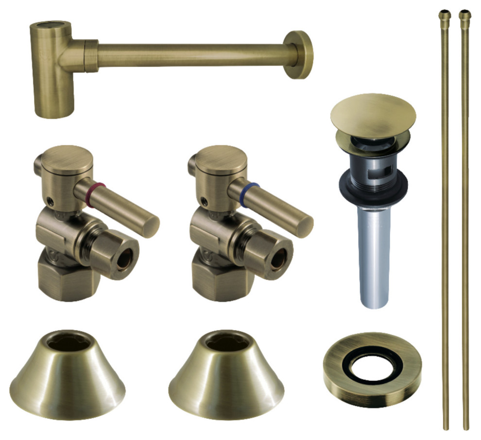 CC4310XDLVOKB30P Plumbing Sink Trim Kit with Bottle Trap and Overflow