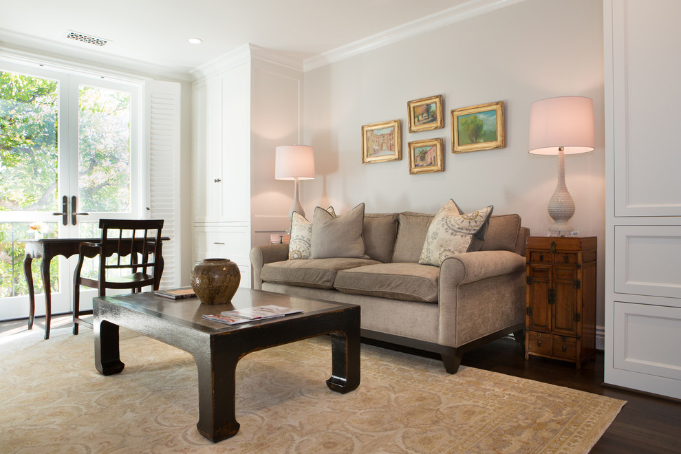 Elegant Townhome in Pasadena - Traditional - Family Room - Los Angeles ...
