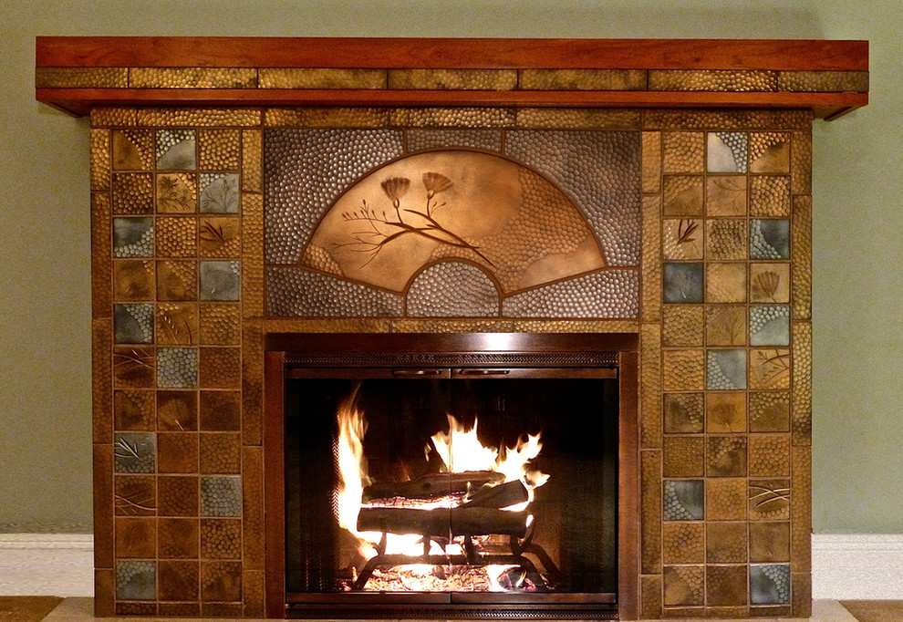 Arts and Crafts Fireplace - Craftsman - Living Room - New York - by ...