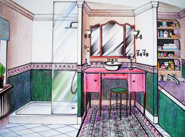 Дизайн интерьера. Эскизы