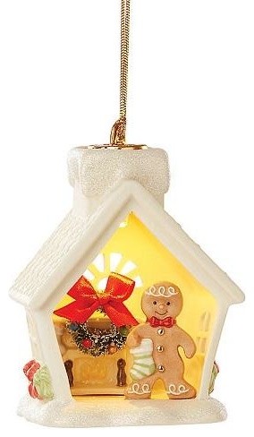 Light-Up Gingerbread House Ornament